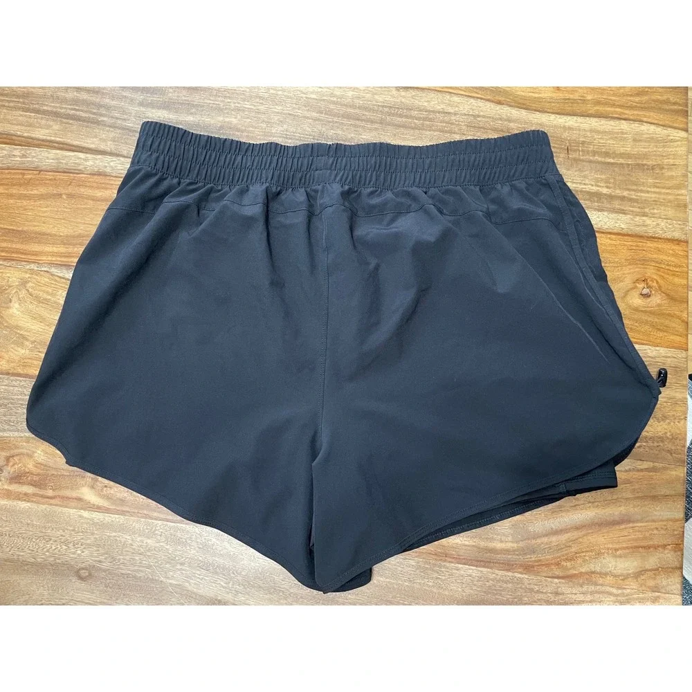 Avia Shorts 2-in-1 Athletic Running XXL Black Built-in Liner Pockets Cinch Side